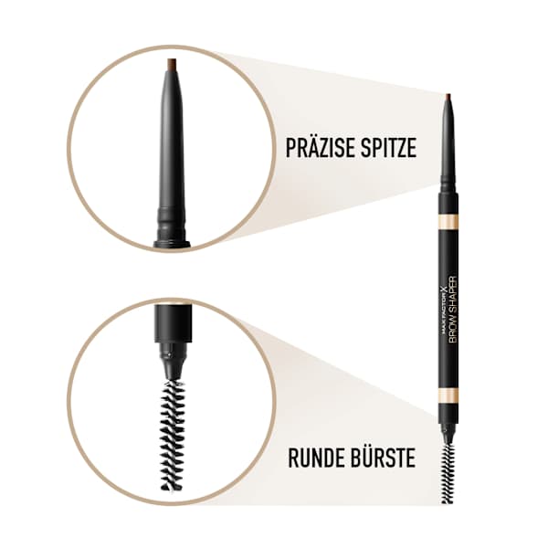 Augenbrauenstift Brow Shaper 030 Deep Brown MAX FACTOR