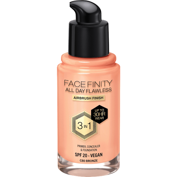 Foundation Facefinity All Day Flawless LSF 20, 80 Bronze MAX FACTOR