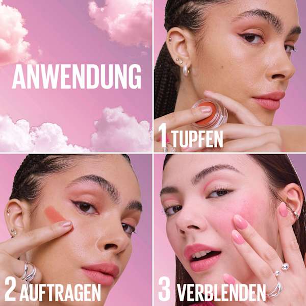 Blush Cloudtopia Wangen & Lippen Mousse 08 Enchanted Mauve MAYBELLINE NEW YORK