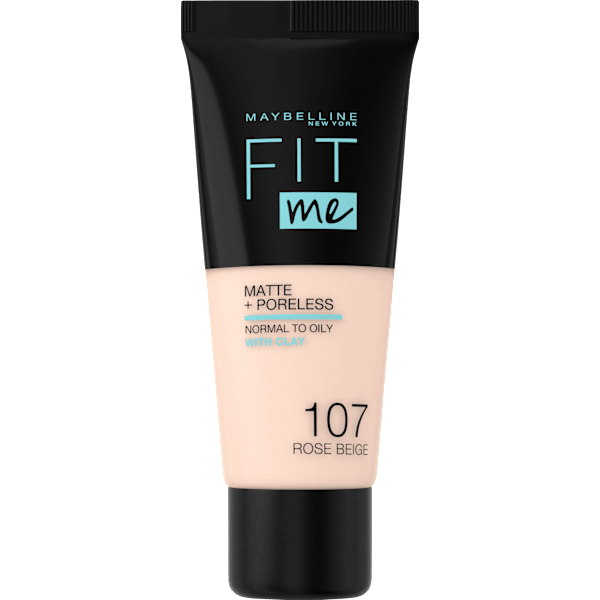 Foundation Fit Me Matte 107 Rose Beige MAYBELLINE NEW YORK