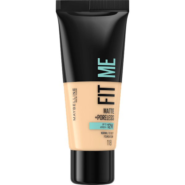 Foundation Fit Me Matte & Poreless 118 Nude MAYBELLINE NEW YORK
