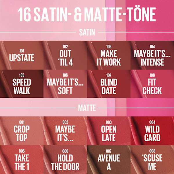 Lippenstift Serum 102 Out Til 4 MAYBELLINE NEW YORK