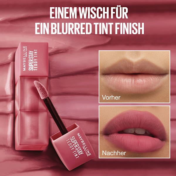 Lippenstift Super Stay Teddy Tint 30 Coquettish MAYBELLINE NEW YORK
