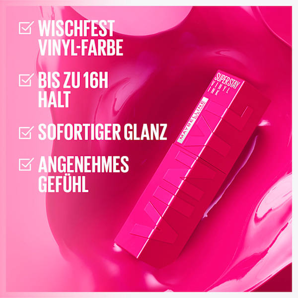 Lippenstift Super Stay Vinyl Ink Pink 150 Mashup Striking MAYBELLINE NEW YORK