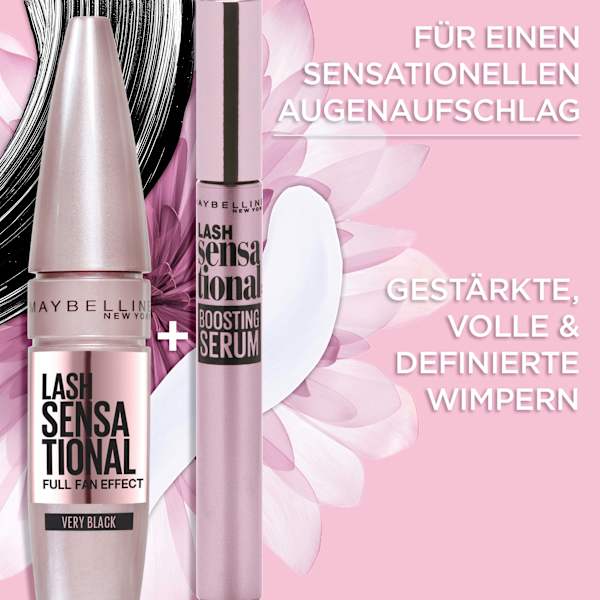 Mascara Lash Sensational Voller-Wimpern-Fächer 01 Very Black MAYBELLINE NEW YORK