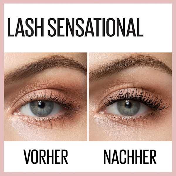Mascara Lash Sensational Voller-Wimpern-Fächer Waterproof Very Black MAYBELLINE NEW YORK