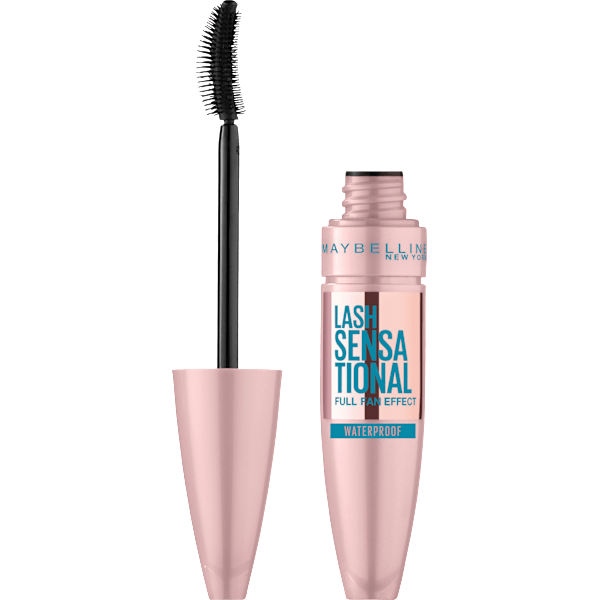 Mascara Lash Sensational Voller-Wimpern-Fächer Waterproof Very Black MAYBELLINE NEW YORK