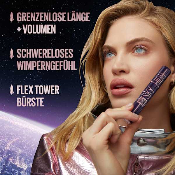 Mascara Set Sky High Very Black & Eyeliner 10 Midnight Black MAYBELLINE NEW YORK