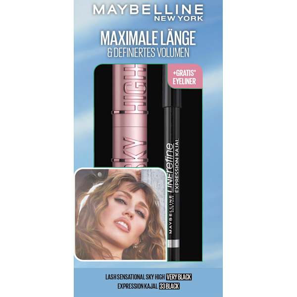 Mascara Set Sky High Very Black & gratis Expression Kajal 33 Black MAYBELLINE NEW YORK