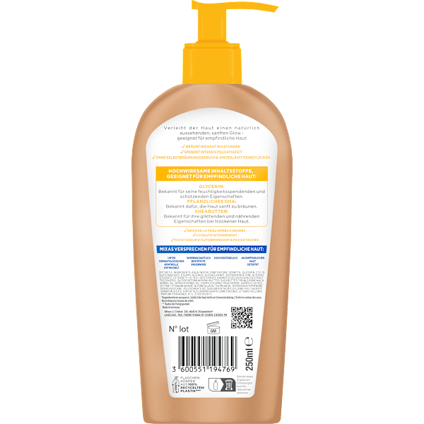Bodylotion bräunend Bright & Bronze Mixa