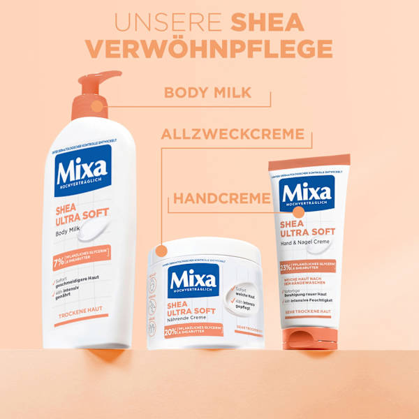 Hand- & Nagelcreme Shea ultra soft mit Glycerin Mixa
