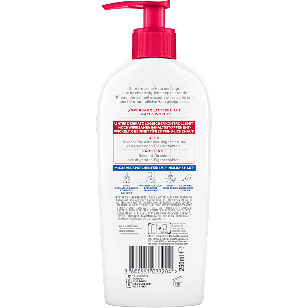 Körpermilch Urea Cica Repair Mixa