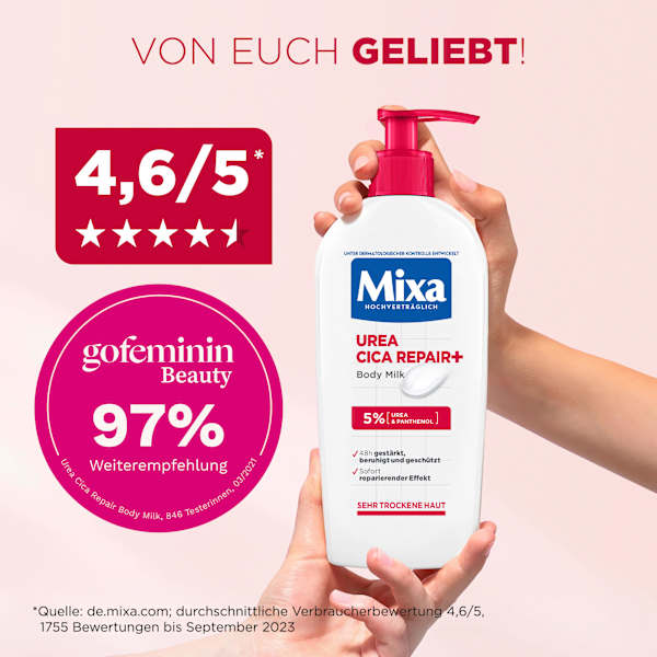 Körpermilch Urea Cica Repair Mixa