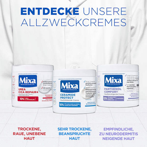 Pflegecreme 10% Urea Cica Repair Mixa