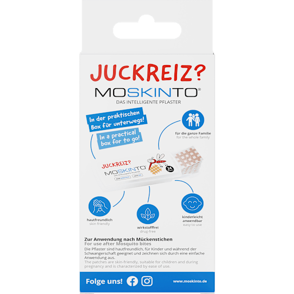 Mückenstichpflaster Soforthilfe Moskinto