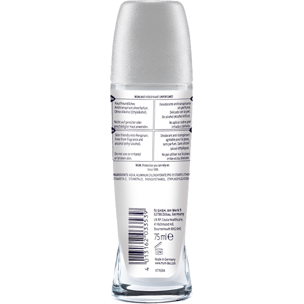 Antitranspirant Deo Roll-on Unperfumed Protection MUM