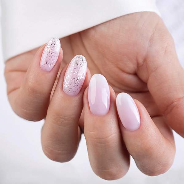 UV Nagellack Top Glow Gold Flakes NÉONAIL