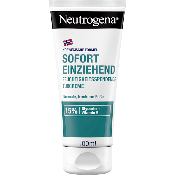 Fußcreme sofort einziehend für trockene Haut Neutrogena