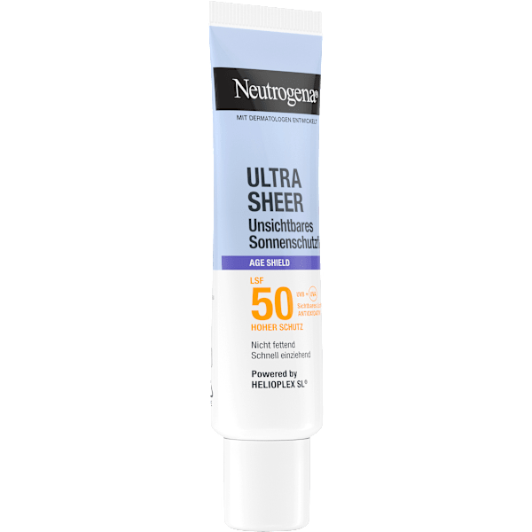 Sonnenfluid Gesicht, ultra sheer age shield, LSF 50 Neutrogena