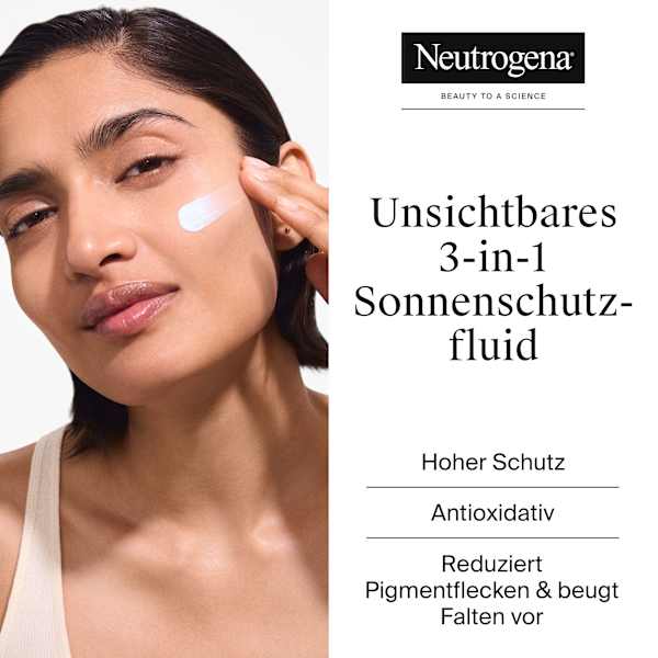 Sonnenfluid Gesicht, ultra sheer age shield, LSF 50 Neutrogena