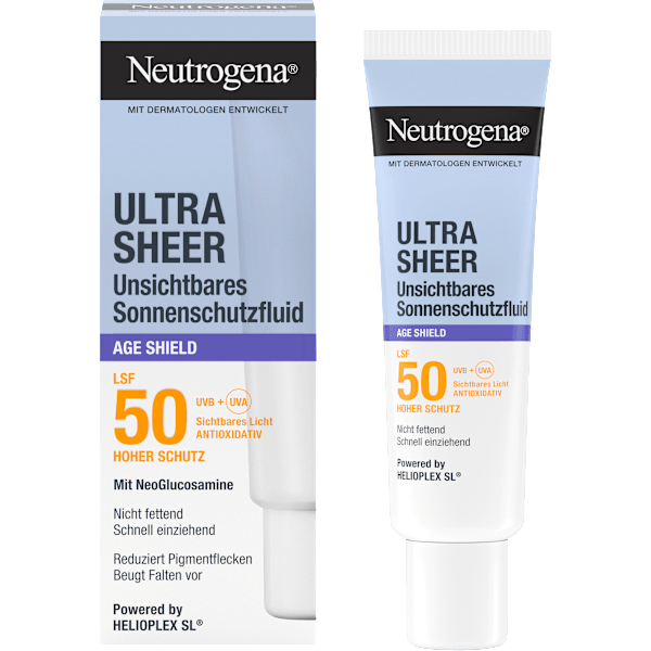 Sonnenfluid Gesicht, ultra sheer age shield, LSF 50 Neutrogena