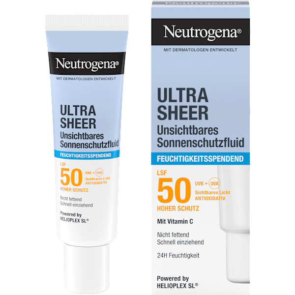 Sonnenfluid Gesicht, ultra sheer feuchtigkeitsspendend, LSF 50 Neutrogena