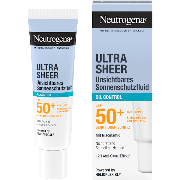 Sonnenfluid Gesicht, ultra sheer oil control, LSF 50+ Neutrogena