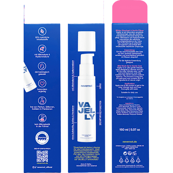 Intimpflege Waschgel Vajelly Sensitiv nevernot