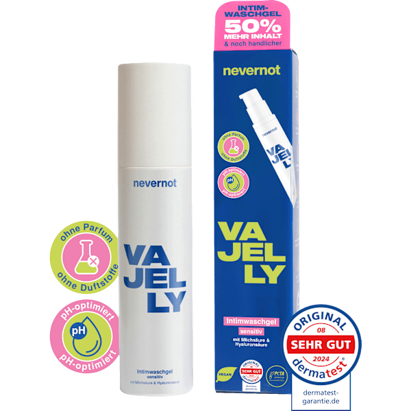 Intimpflege Waschgel Vajelly Sensitiv nevernot