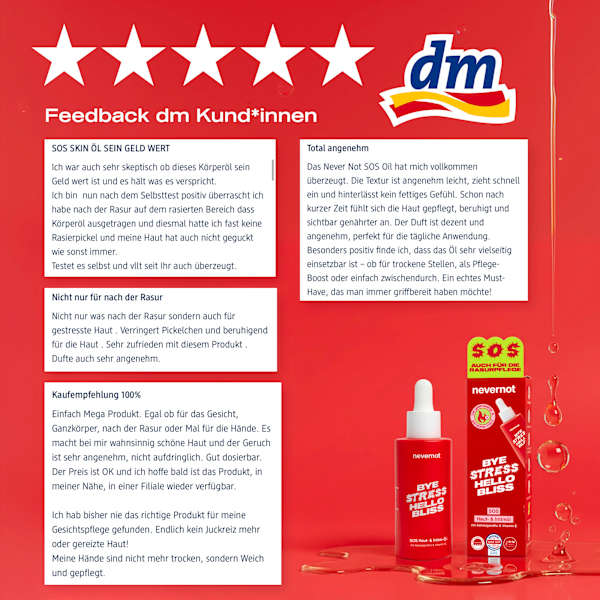 Körperöl SOS Skin Oil nevernot