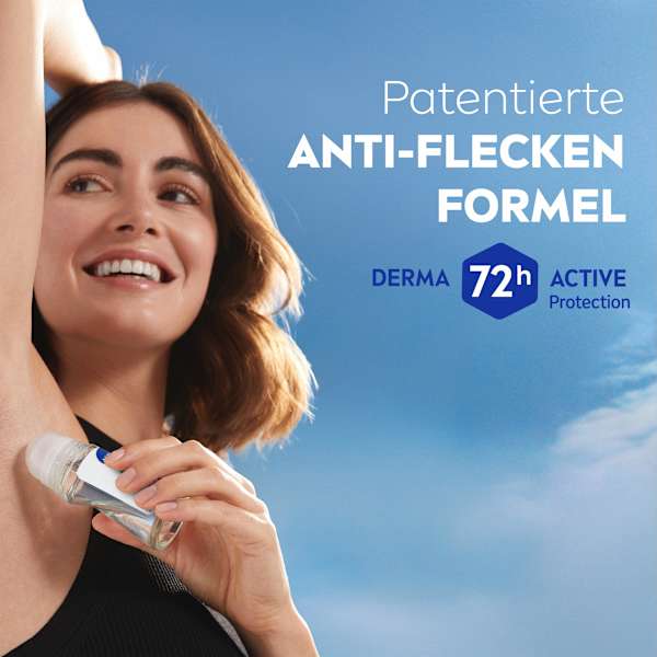 Antitranspirant Deo Roll-on Black & White Invisible Clear NIVEA