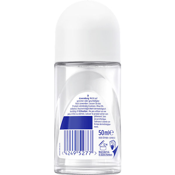 Antitranspirant Deo Roll-on Black & White Invisible Clear NIVEA