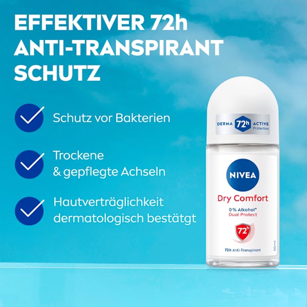 Antitranspirant Deo Roll-on Dry Comfort (6x50 ml) NIVEA