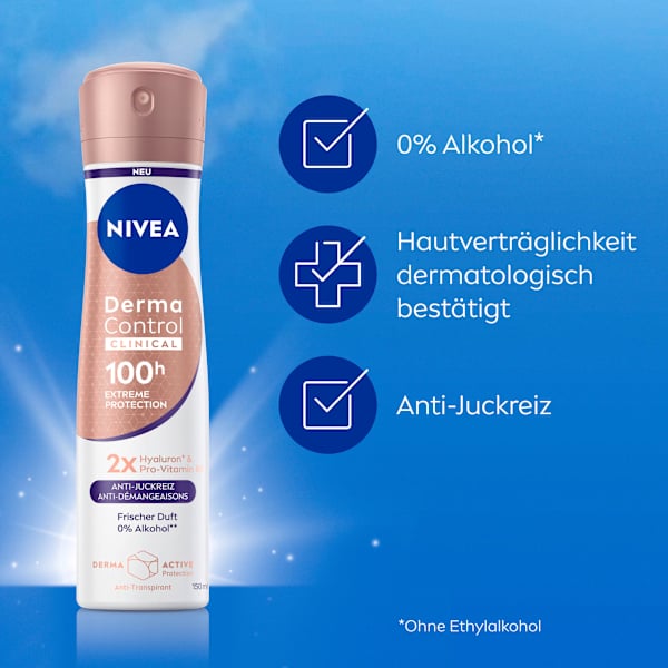 Antitranspirant Deospray Derma Control Clinical Anti-Juckreiz NIVEA