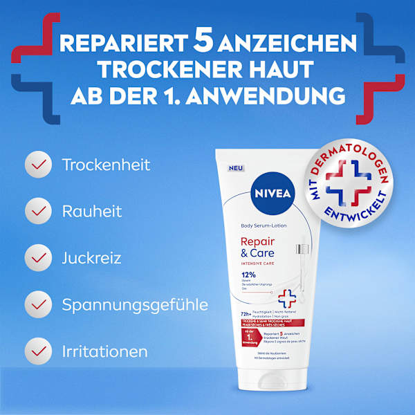 Bodylotion Intensiv Repair & Care Serum NIVEA
