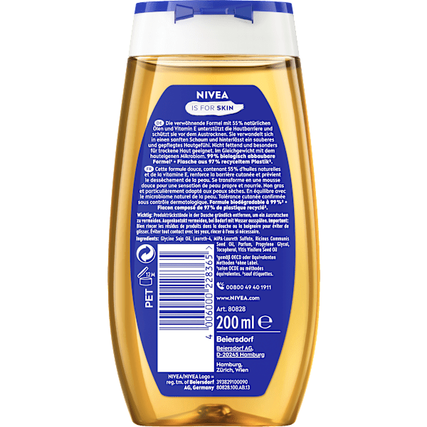 Duschöl rechhaltige Pflege NIVEA