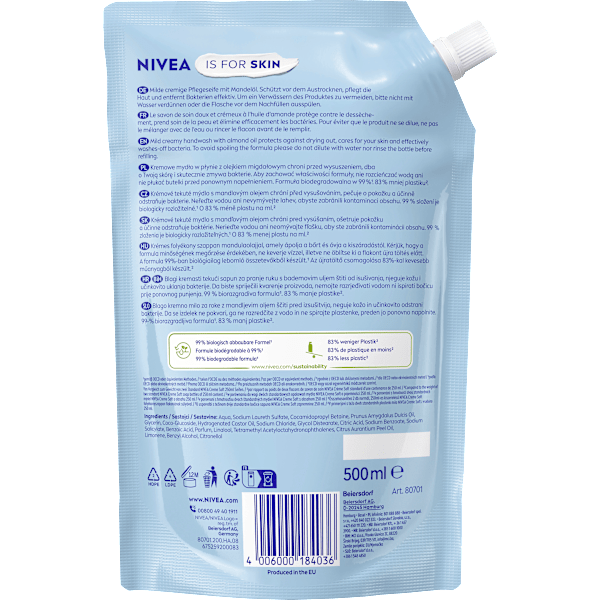 Flüssigseife Creme soft Nachfüllpack NIVEA