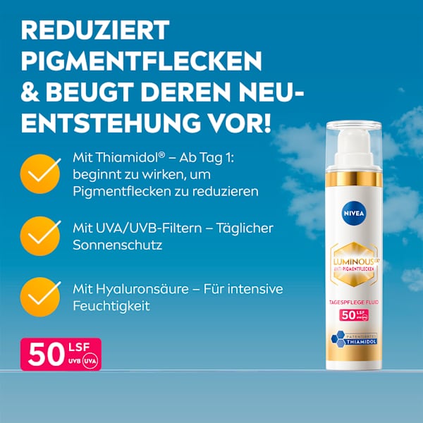 Gesichtsfluid Cellular Luminous 630 Anti Pigmentflecken LSF 50 NIVEA