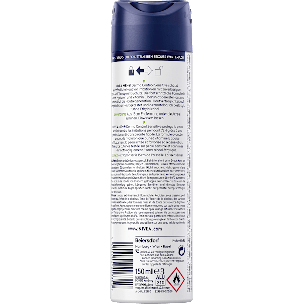 Antitranspirant Deospray Derma Control Sensitive NIVEA MEN