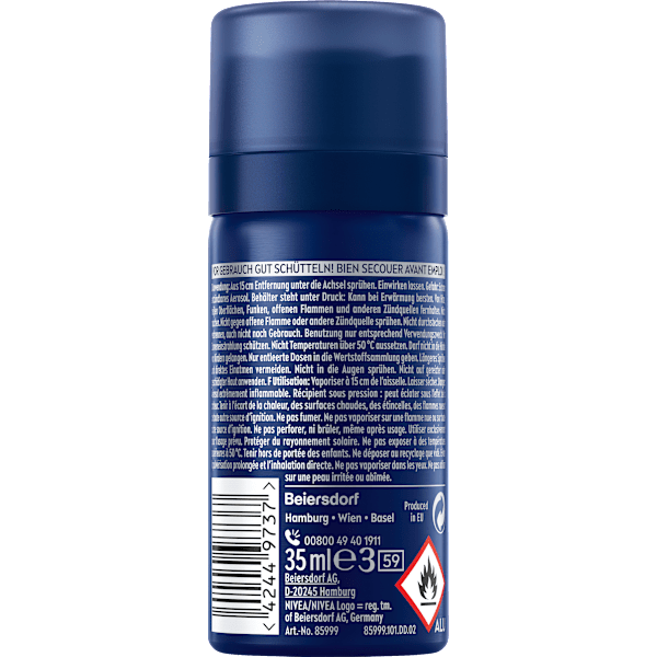 Antitranspirant Deospray Dry Active, Reisegröße NIVEA MEN