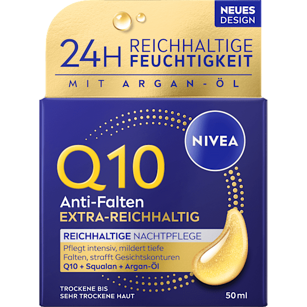 Nachtcreme Q10 Anti-Falten Reichhaltig NIVEA