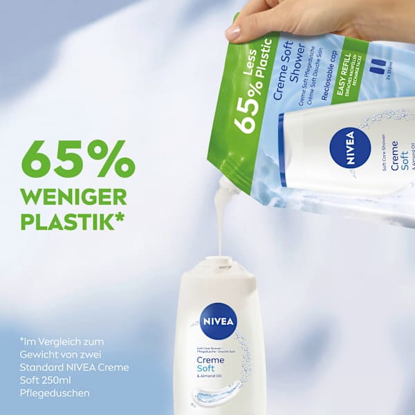 Pflegedusche Creme Soft & Almond Oil Nachfüllpack NIVEA