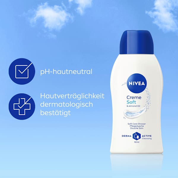 Pflegedusche Creme Soft & Almond Oil, Reisegröße NIVEA
