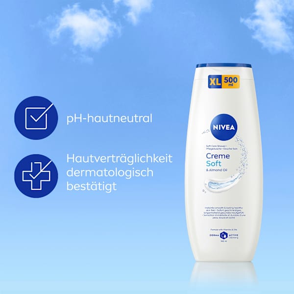 Pflegedusche Creme Soft & Almond Oil NIVEA