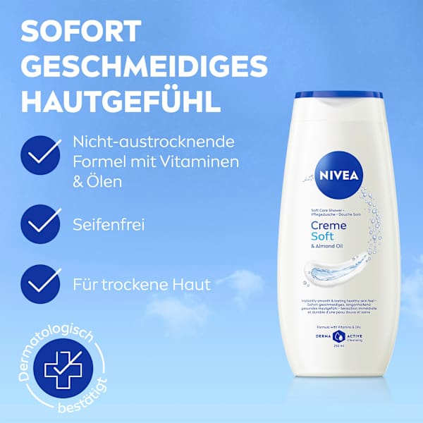 Pflegedusche Creme Soft & Almond Oil NIVEA