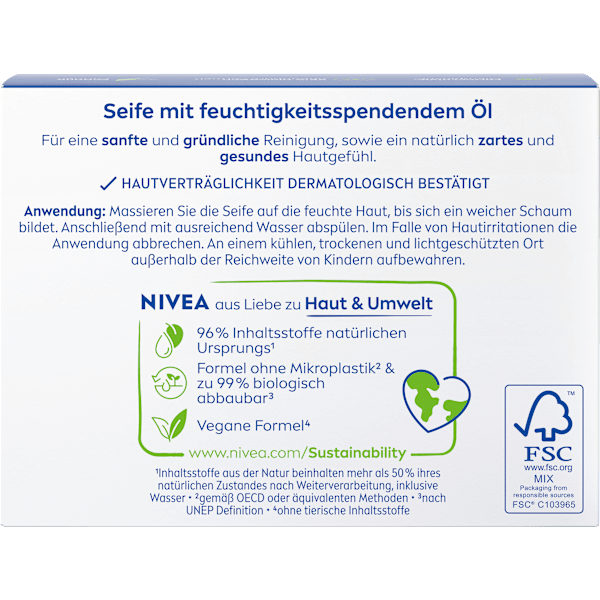 Seifenstück Creme Soft Pflegeseife NIVEA