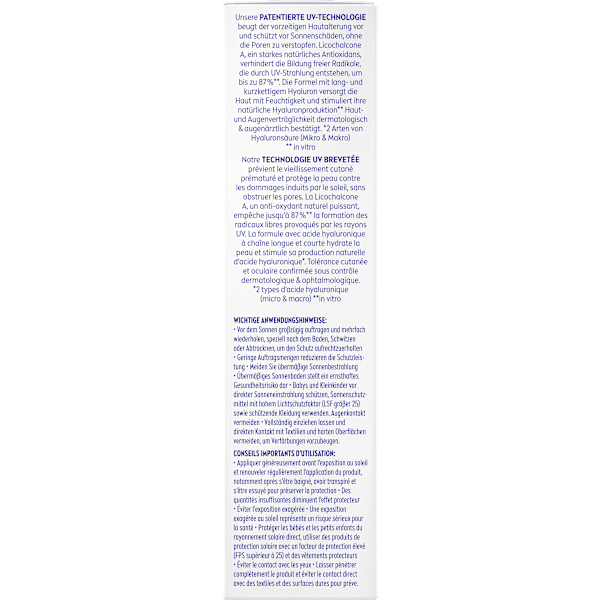 Sonnenfluid 2in1 Primer & UV Serum, LSF 50+ NIVEA SUN
