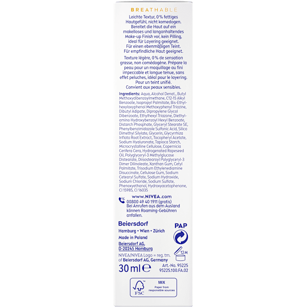 Sonnenfluid 2in1 Primer & UV Serum, LSF 50+ NIVEA SUN