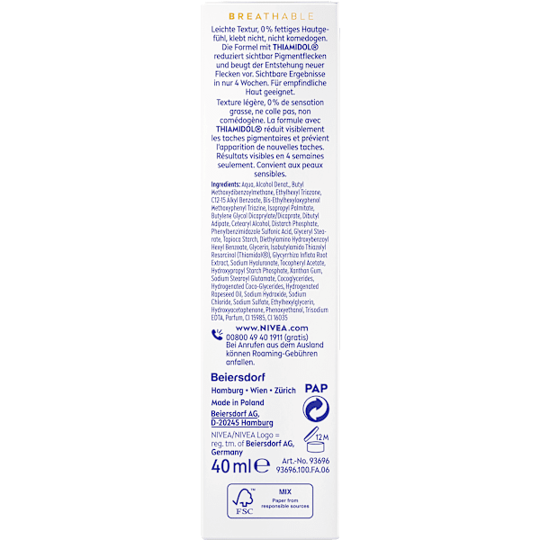 Sonnenfluid Gesicht Anti Pigmentflecken LSF 50+ NIVEA SUN