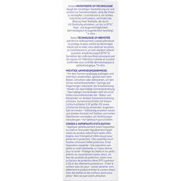 Sonnenfluid Gesicht derma skin clear UV Fluid mit Niacinamid, LSF 50+ NIVEA SUN